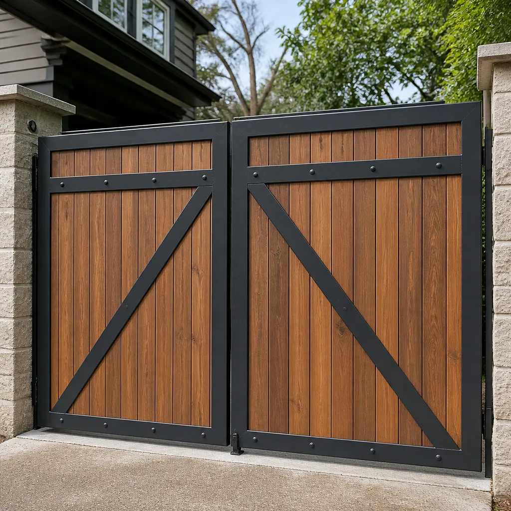 Wood & steel frame