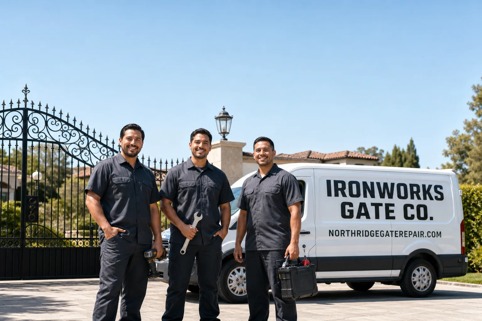 Gate Installation in Northridge, CA | Ironworks Gate Co.